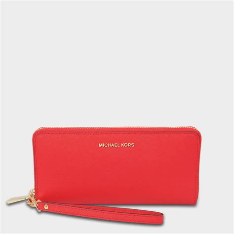 medium saffiano leather slim wallet michael kors|Michael Kors leather continental wallet.